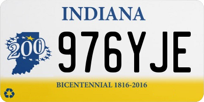 IN license plate 976YJE