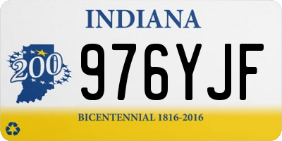 IN license plate 976YJF