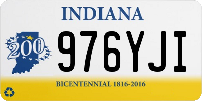 IN license plate 976YJI