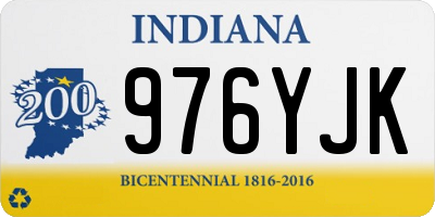 IN license plate 976YJK