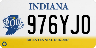 IN license plate 976YJO