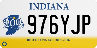IN license plate 976YJP