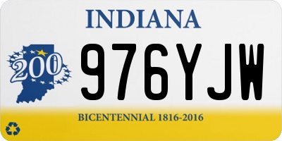 IN license plate 976YJW