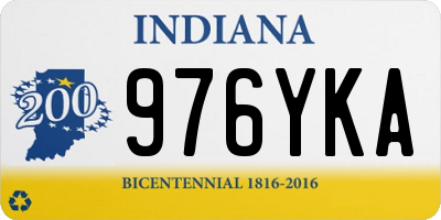 IN license plate 976YKA