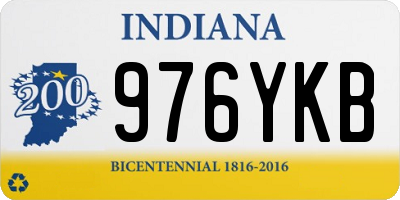IN license plate 976YKB