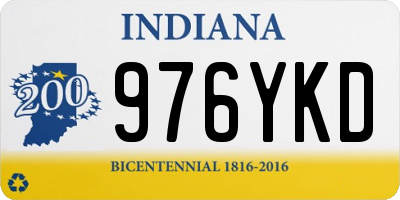 IN license plate 976YKD