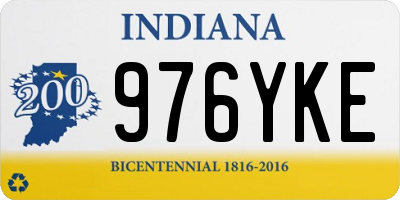 IN license plate 976YKE