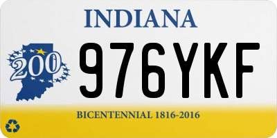 IN license plate 976YKF