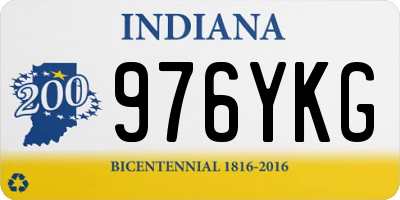 IN license plate 976YKG