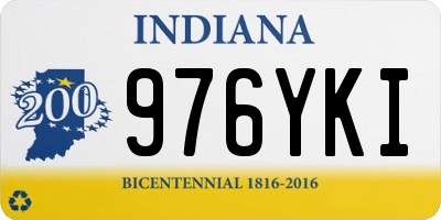 IN license plate 976YKI
