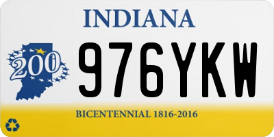 IN license plate 976YKW