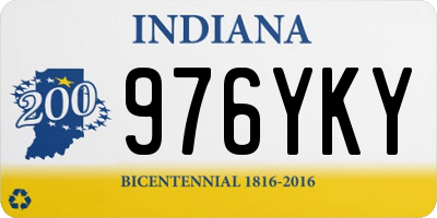 IN license plate 976YKY
