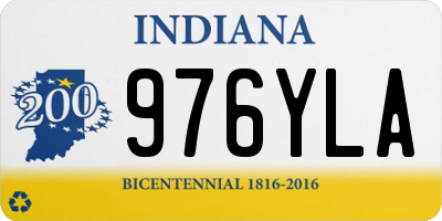 IN license plate 976YLA