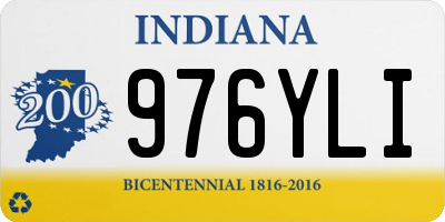 IN license plate 976YLI