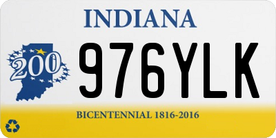 IN license plate 976YLK