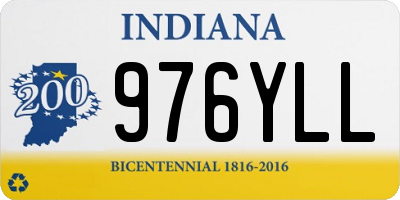 IN license plate 976YLL
