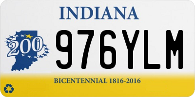 IN license plate 976YLM
