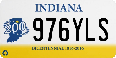 IN license plate 976YLS