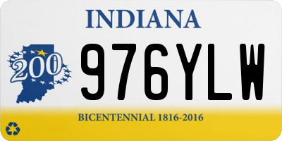 IN license plate 976YLW