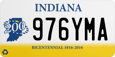 IN license plate 976YMA