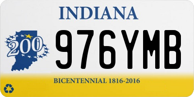 IN license plate 976YMB