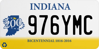 IN license plate 976YMC