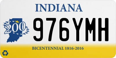 IN license plate 976YMH