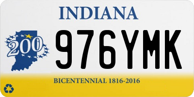IN license plate 976YMK