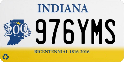 IN license plate 976YMS