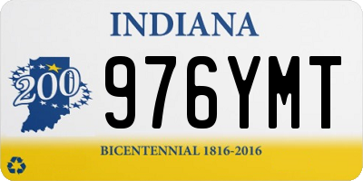 IN license plate 976YMT