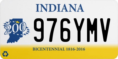 IN license plate 976YMV