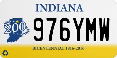 IN license plate 976YMW