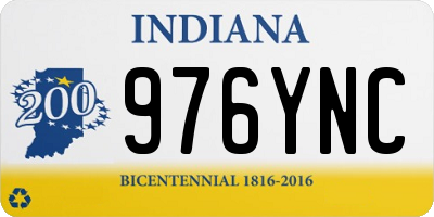 IN license plate 976YNC