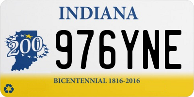 IN license plate 976YNE