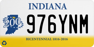 IN license plate 976YNM