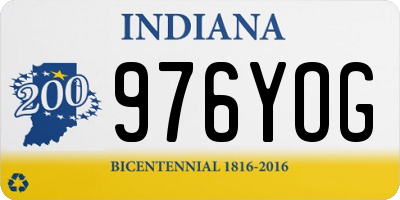 IN license plate 976YOG