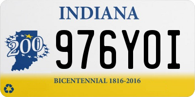 IN license plate 976YOI