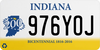 IN license plate 976YOJ