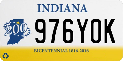 IN license plate 976YOK