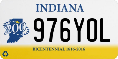 IN license plate 976YOL
