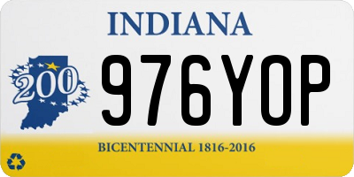IN license plate 976YOP