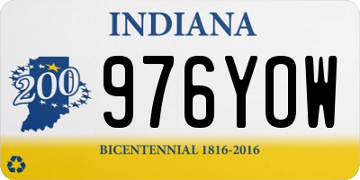 IN license plate 976YOW
