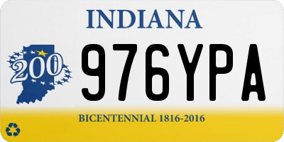 IN license plate 976YPA