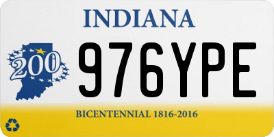 IN license plate 976YPE
