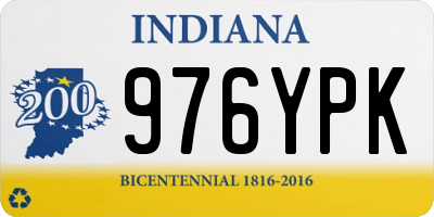 IN license plate 976YPK