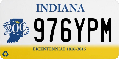 IN license plate 976YPM