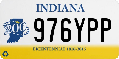IN license plate 976YPP
