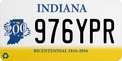 IN license plate 976YPR
