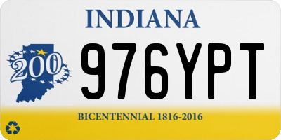 IN license plate 976YPT