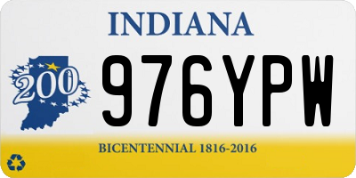 IN license plate 976YPW